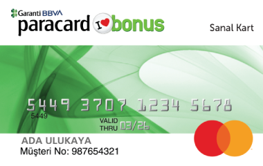 Paracard Bonus Sanal