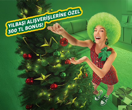 Bonus Genç ile yılbaşı alışverişlerine özel 300 TL bonus!